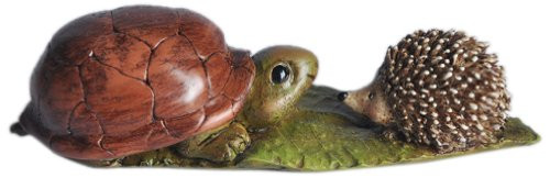 Enchanted Story Fairy Garden Turtle and Hedgehog Outdoor Statue