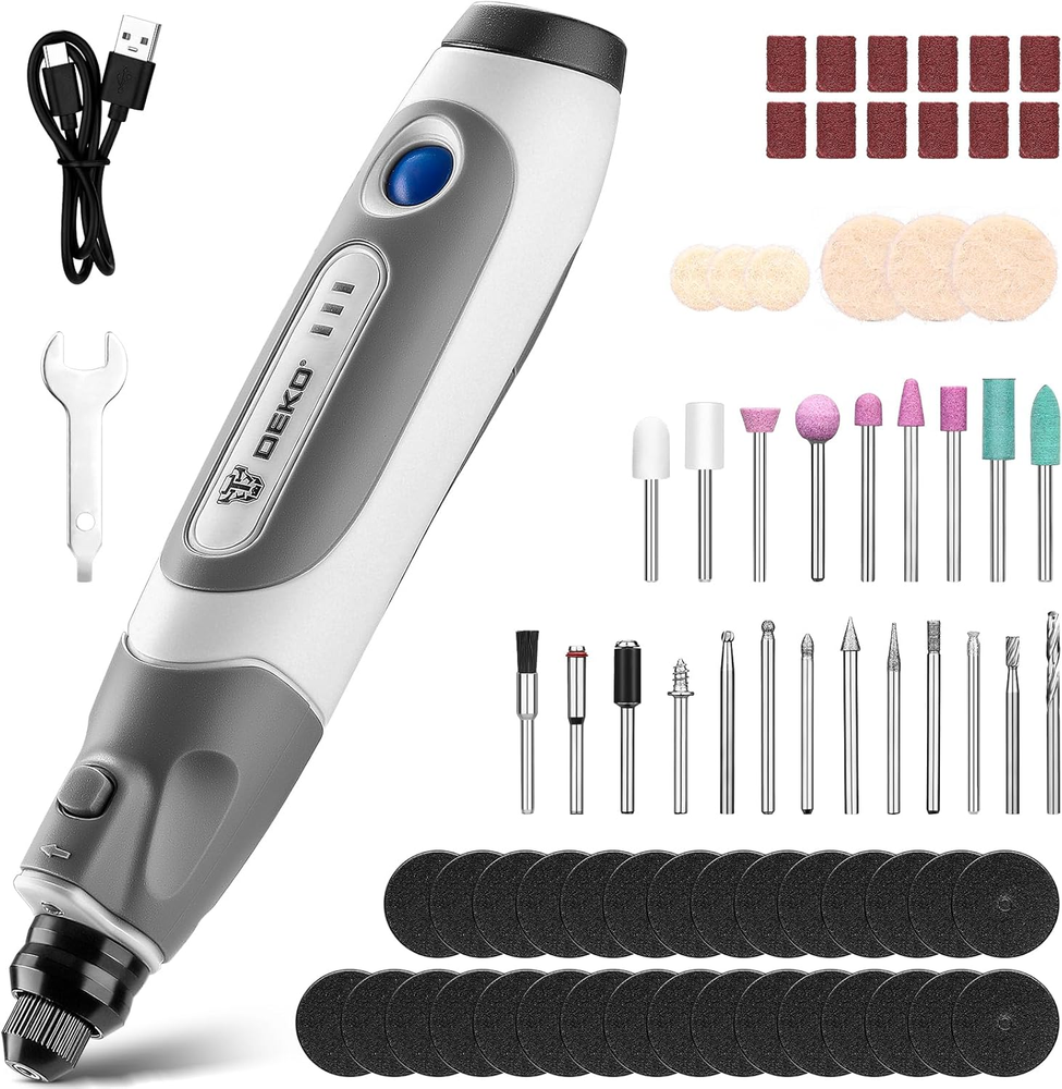 Mini Cordless Rotary Tool: 3.7V Rotary Tool Variable Speed Display with Type-C C