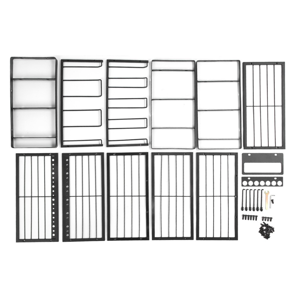 4-Layer Wall-Mounted High-Capacity Storage Button Tool Organizer
