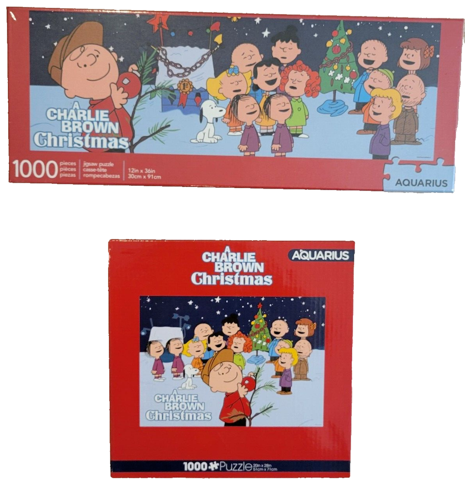 A Charlie Brown Christmas Jigsaw Puzzle 1000 Pieces Set of 2 (20x28