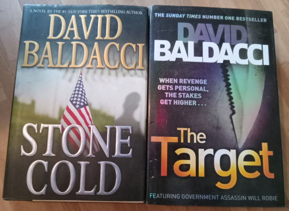 David Baldacci Thriller HC Stone Cold The Target Will Robie Jessica Reel Oliver