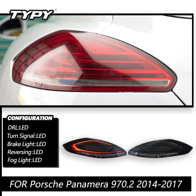Pair For Porsche Panamera 970.2 2014-2016 LED Both Side Tail light Lamp Assembly