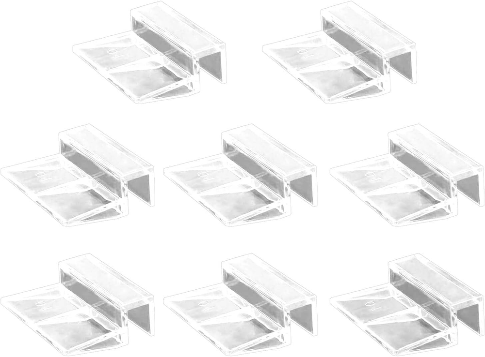 8Pcs Aquarium Glass Cover Clips - Acrylic Lid Support Holders for Fish Tanks
