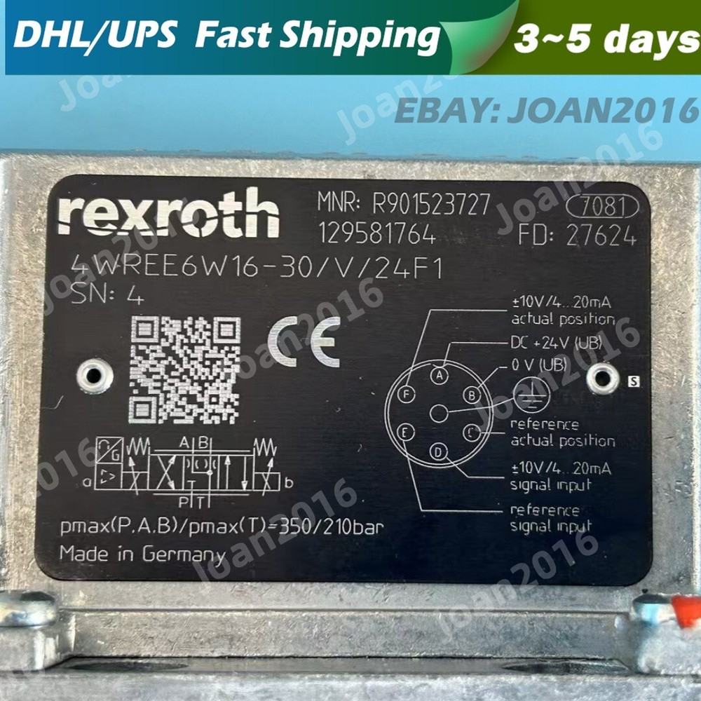 1PCS Rexroth valve R901523727 4WREE6W16-3X/V/24F1 DHL shipping