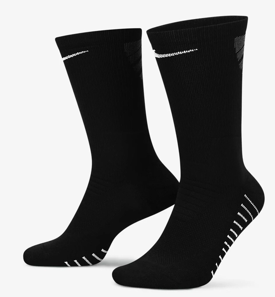 NIKE VAPOR Football Crew Socks Unisex 1-Pair Black White Polyester Blend Size S