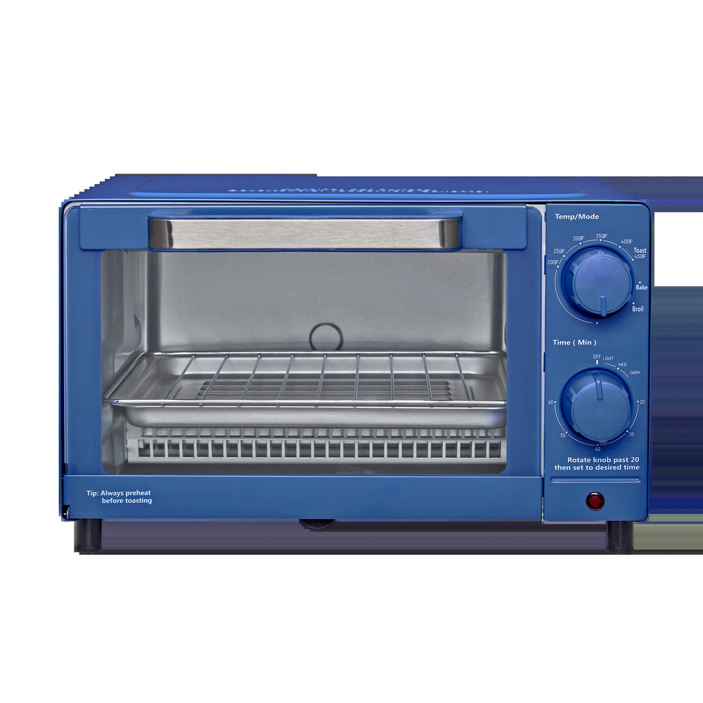 4-Slice Toaster Oven with 3 Settings, Baking Rack & Pan