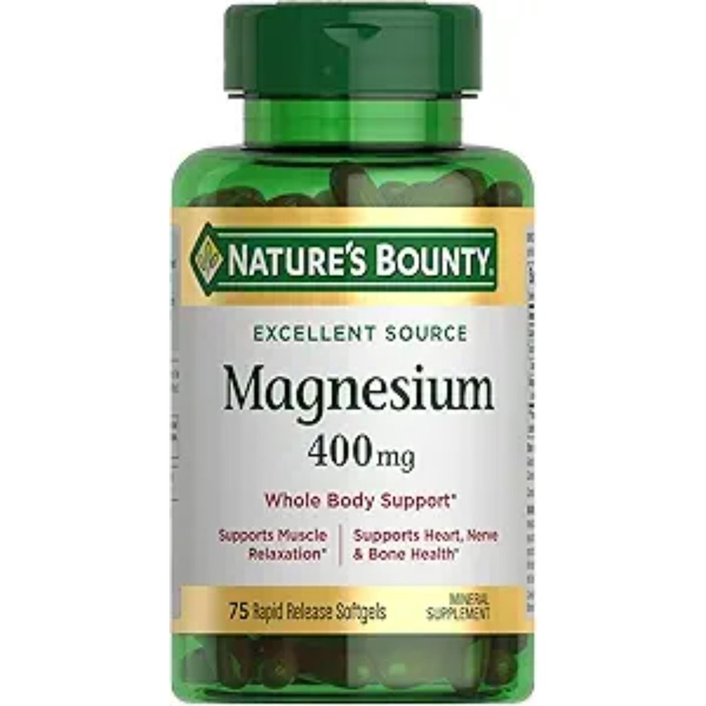 Nature's Bounty Magnesium Whole Body Support Mineral Supplement (75 Softgels)