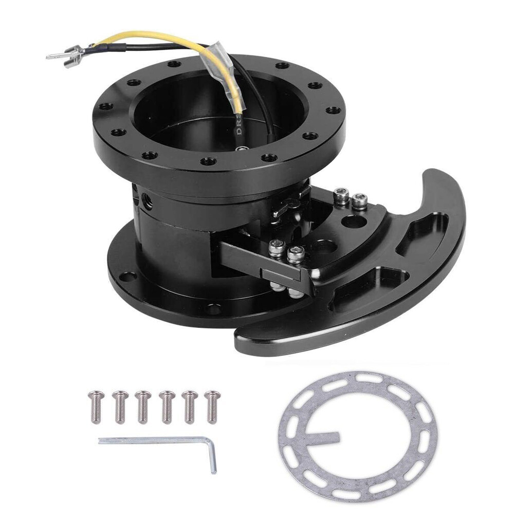Flip Up Tilt CAR Quick Release System Steering Wheel Hub Boss Kit Black