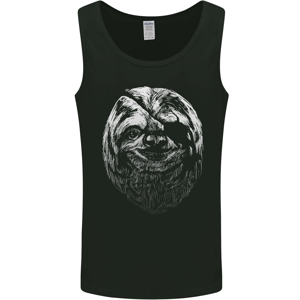A Sloth With an Eye Patch Mens Vest Tank Top