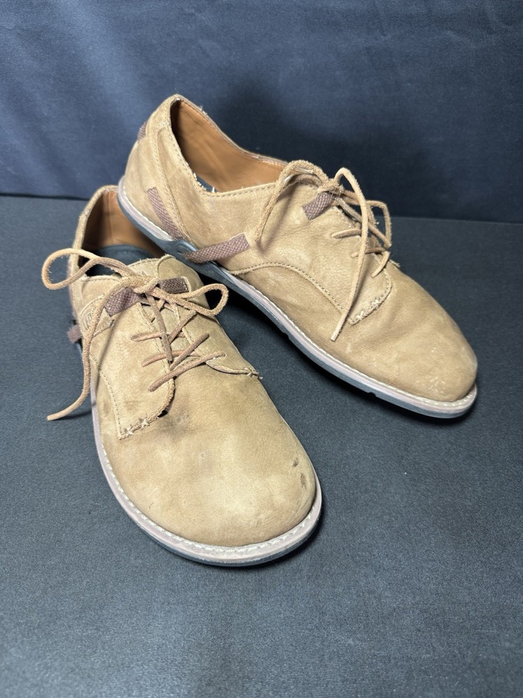 Xero Shoes Men's Alston Buffalo Leather Barefoot Lace-Up in Brown Size 12