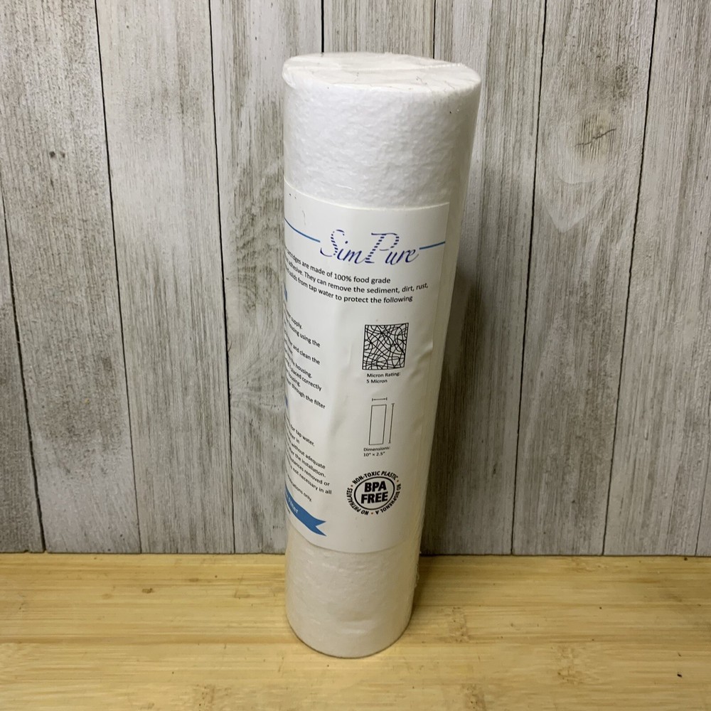 Simpure Replacement Water Filter 5 Microns 10”x 2.5”