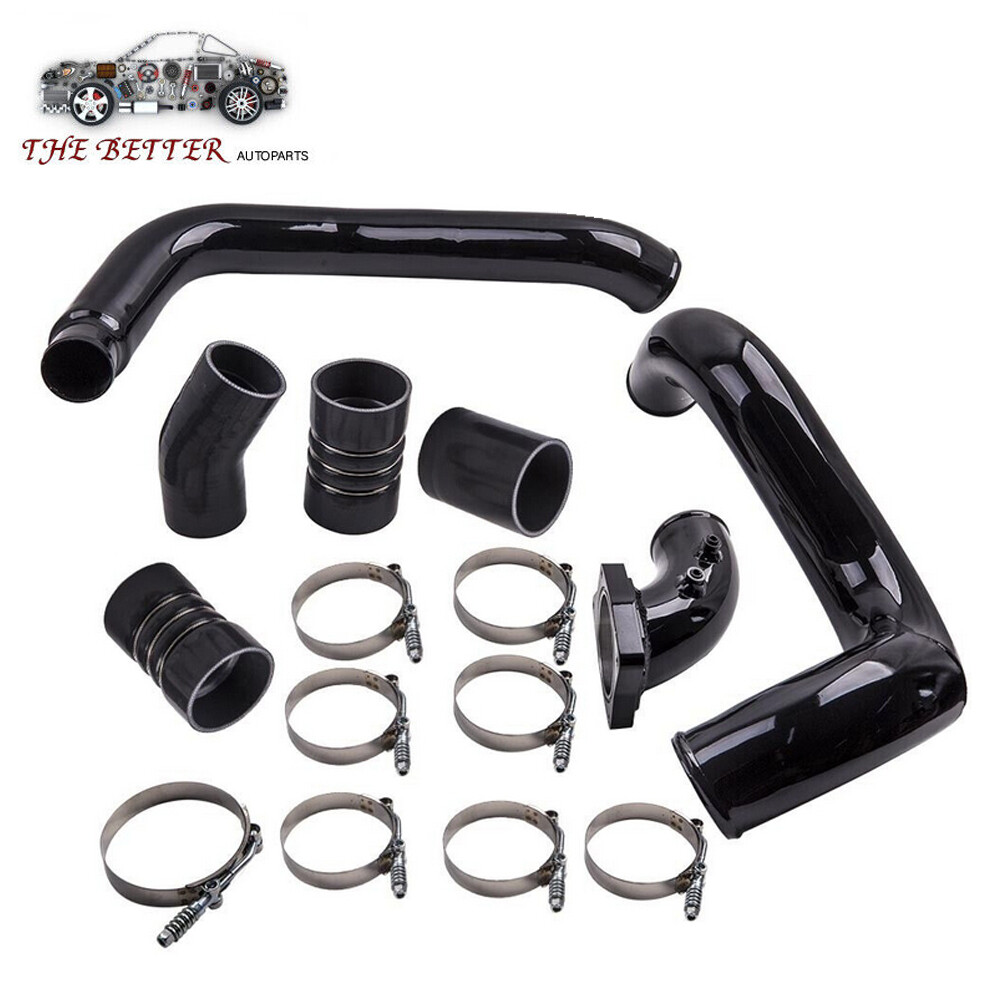 Upgraded Black Turbo Intercooler Pipe & Intake Elbow for 03-07 Ford F250 6.0L Powerstroke