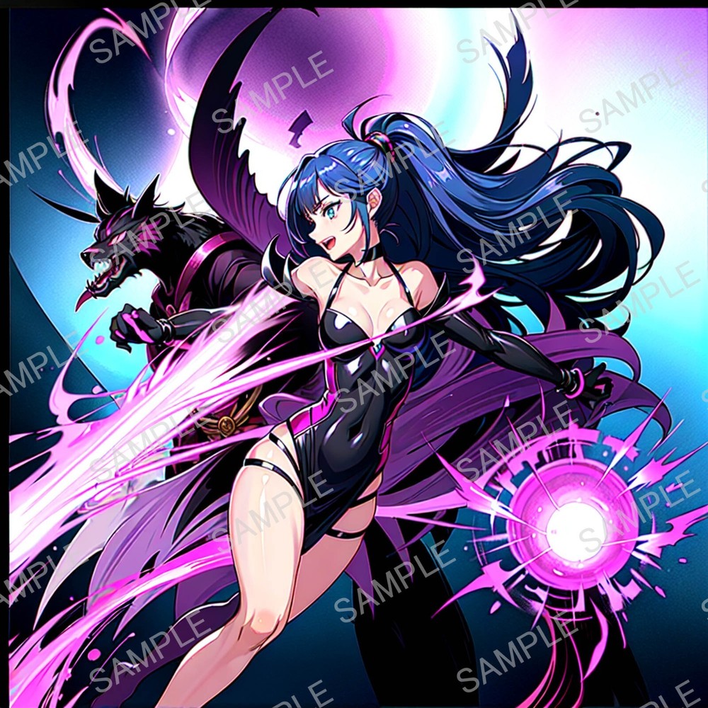 Cyber Ninja Digital Art Photo Print from Japan 082-image