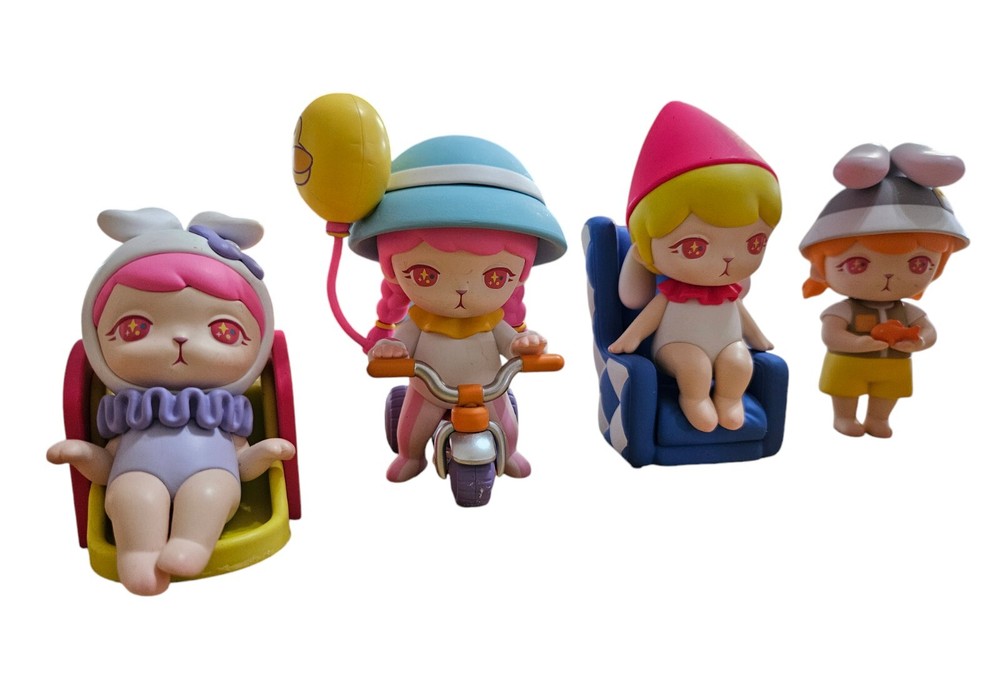 POP MART x BUNNY Playfulness Mini Figures Kawaii Art Toy Figurine Lot Of 8
