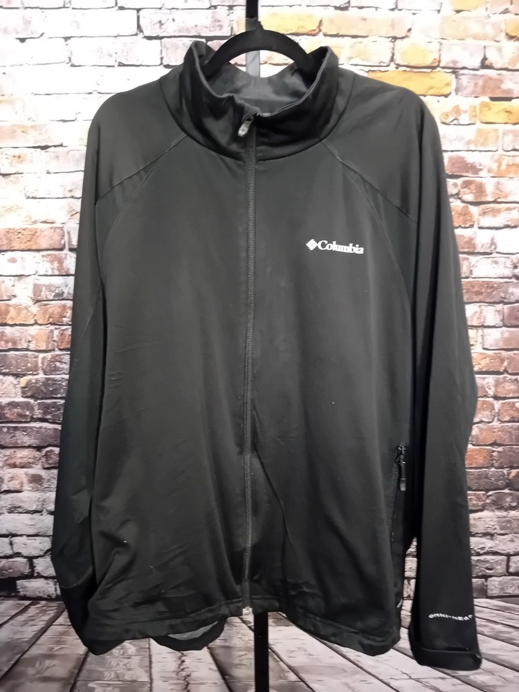 Columbia Omni Shield Black  Jacket 2XL Full Zip PLEASE READ