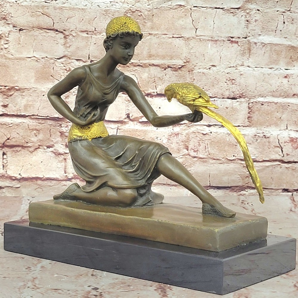 Bronze Exceptional Art Deco Chiparus Woman Dancer Sculpture Decoration Deal Art