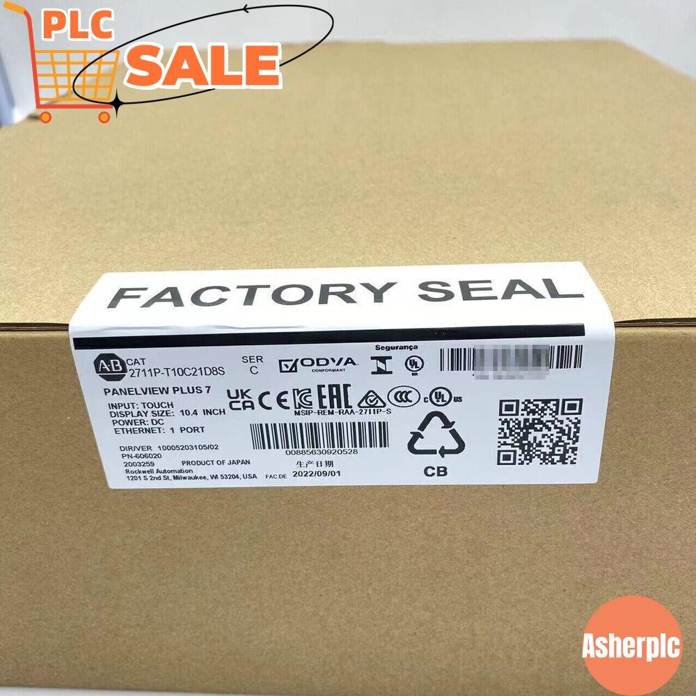 AB 2711P-T10C21D8S 2711PT10C21D8S HMI PanelView Plus7 Factory Sealed US Free Tax