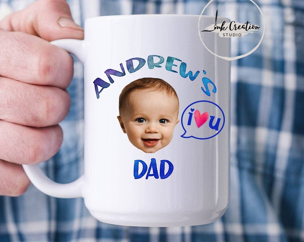 Custom Baby Face Mug For Dad Personalized Baby Photo Gift Mug Mug For New Dad
