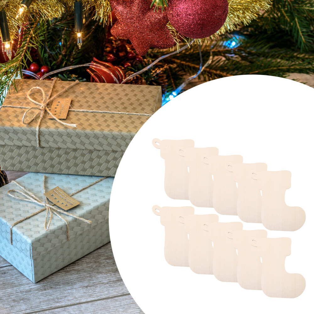 10 Pcs DIY Wooden Blanks Decorative Chips Scene Layout Decorations