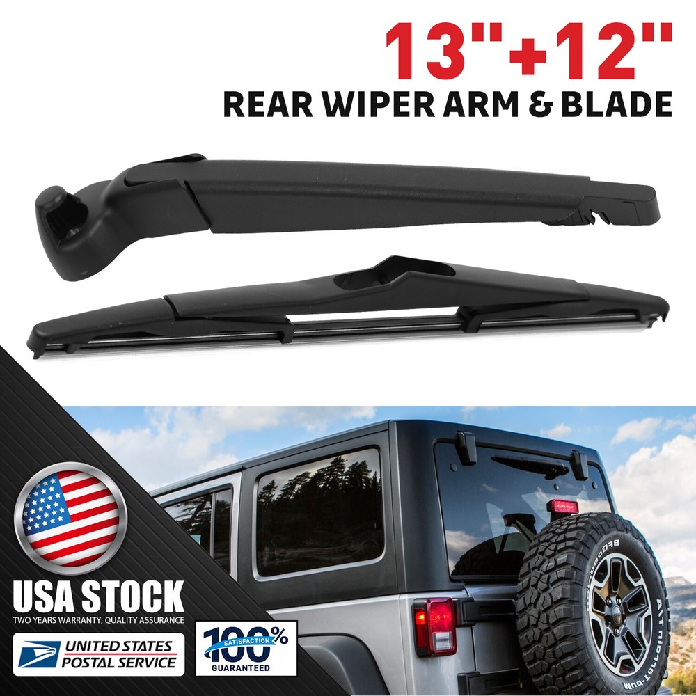 Jeep Wrangler JK Rear Wiper Blade Arm Set 2007-2016 OEM 68002490AB