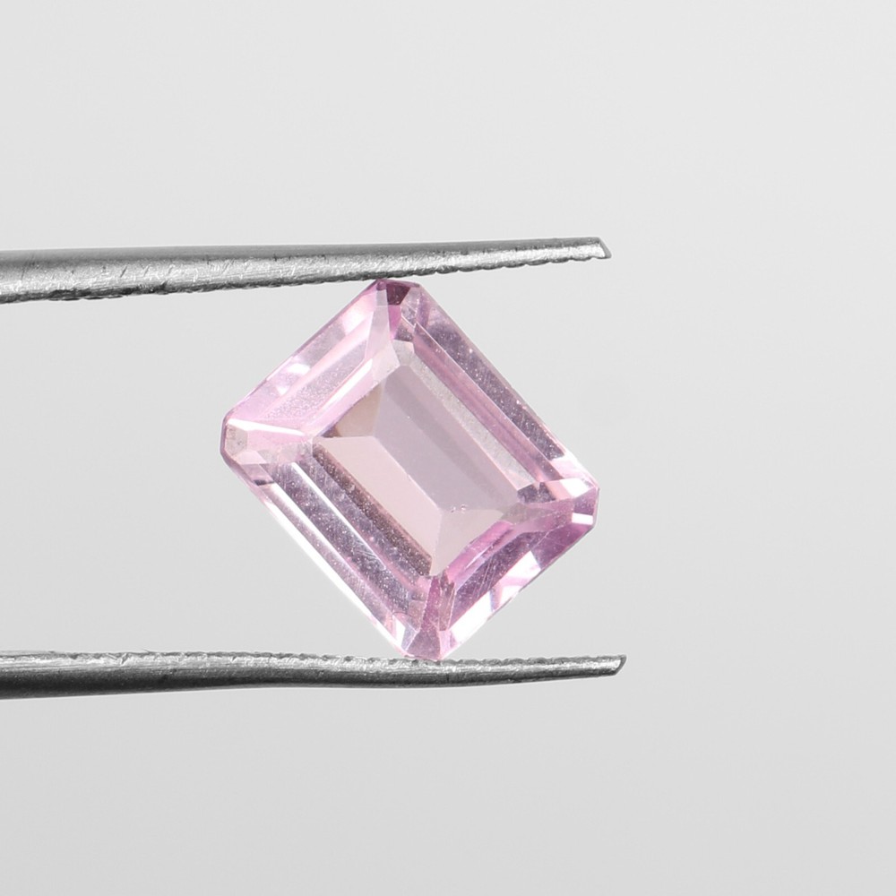 2.45 Ct Eye Clean  Excellent Asscher Cut Natural Pink Morganite Loose gemstone