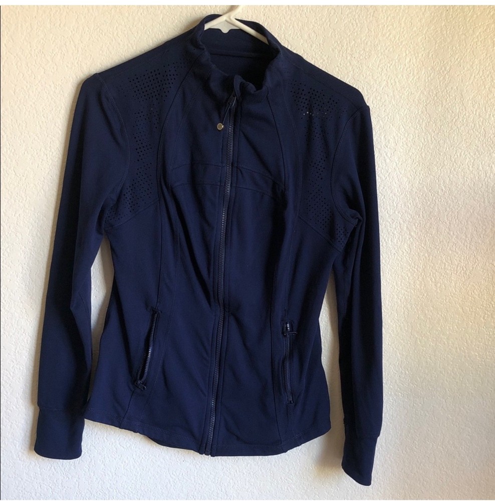 Tangerine Women's Full-Zip Athletics Jacket  Color Deep blue small Poly Blend