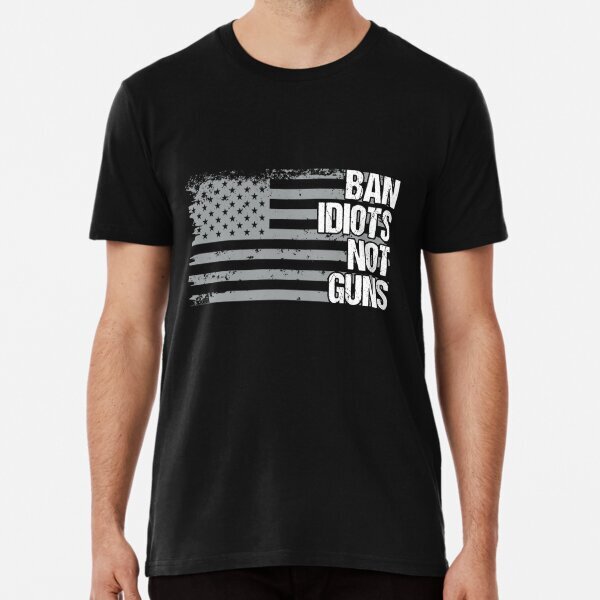Dad Grandpa Veteran Us Flag Pro Gun Premium T-Shirt S-5XL