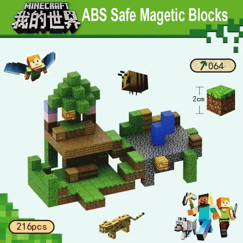 Minecraft Magnet Blocks Building Blocks Games STEM Toys Gift Lava World 2025 NEW
