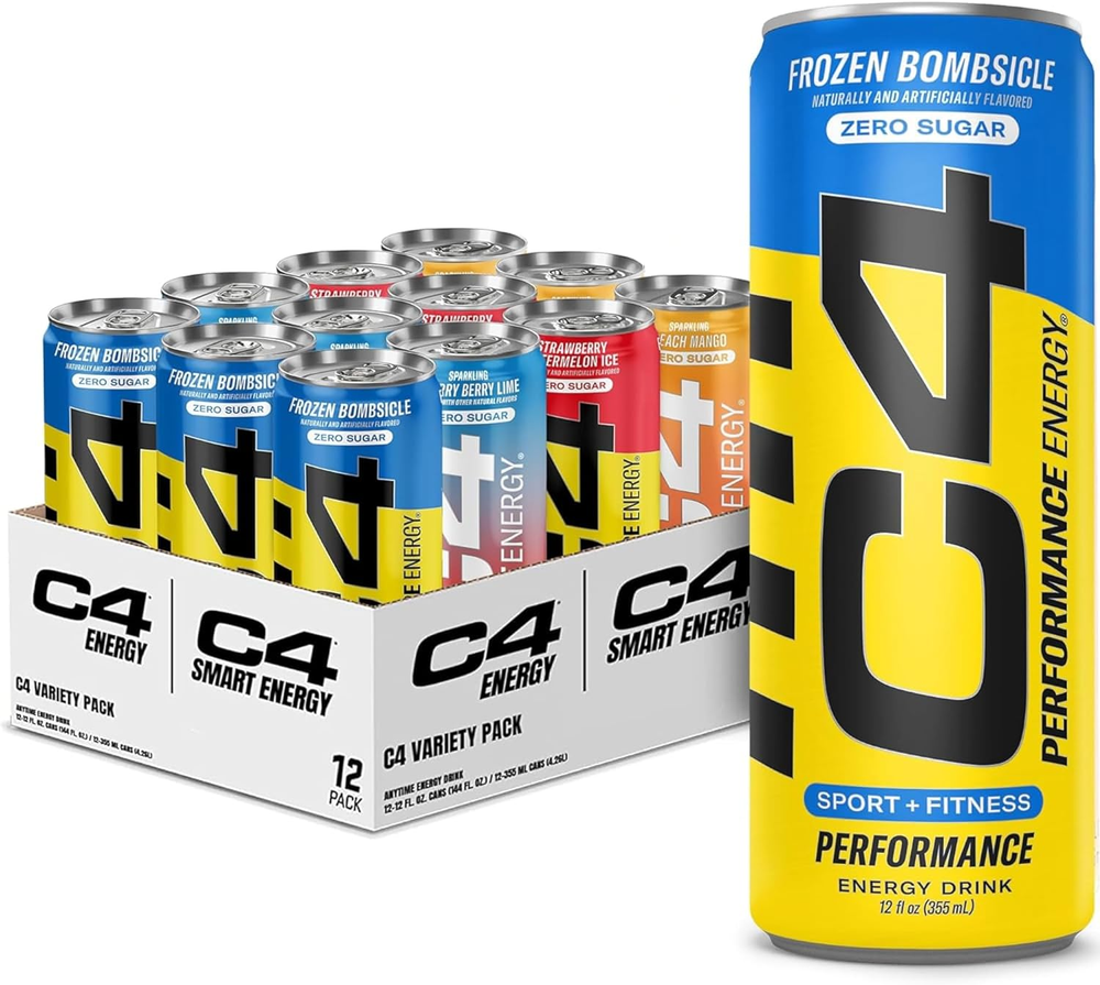 C4 Performance & Smart Energy Drink Official Variety Pack | Zero Sugar Carbonate