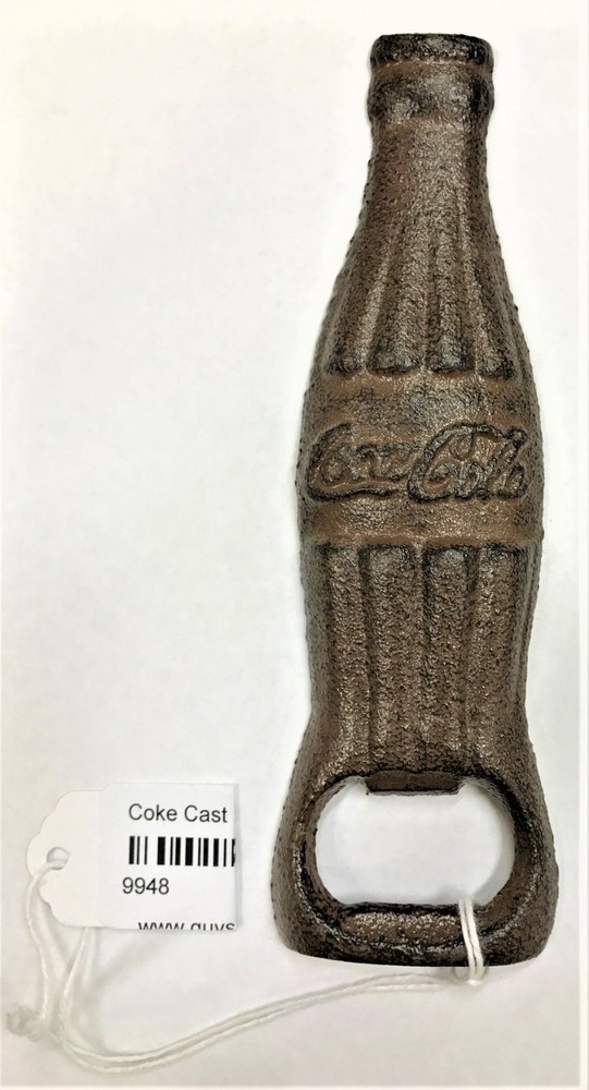 Vintage Coca-Cola Cast Iron Bottle Opener – Classic Coke Collectible  