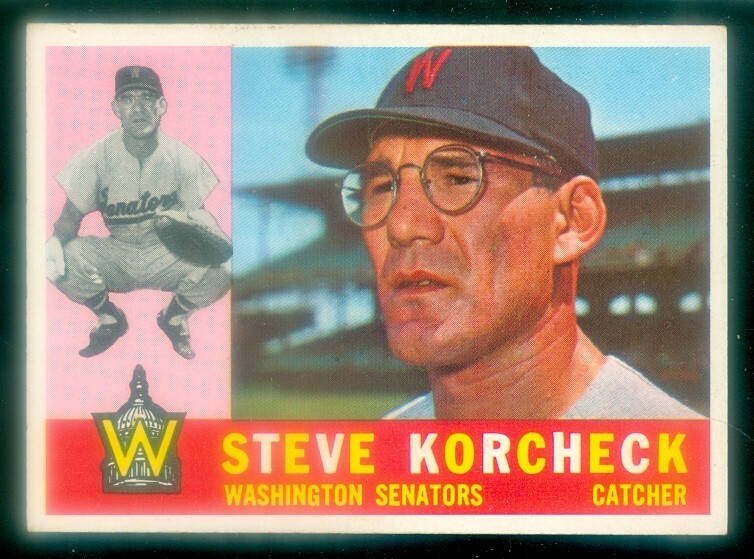 1960 TOPPS #56 STEVE KORCHECK EXMT