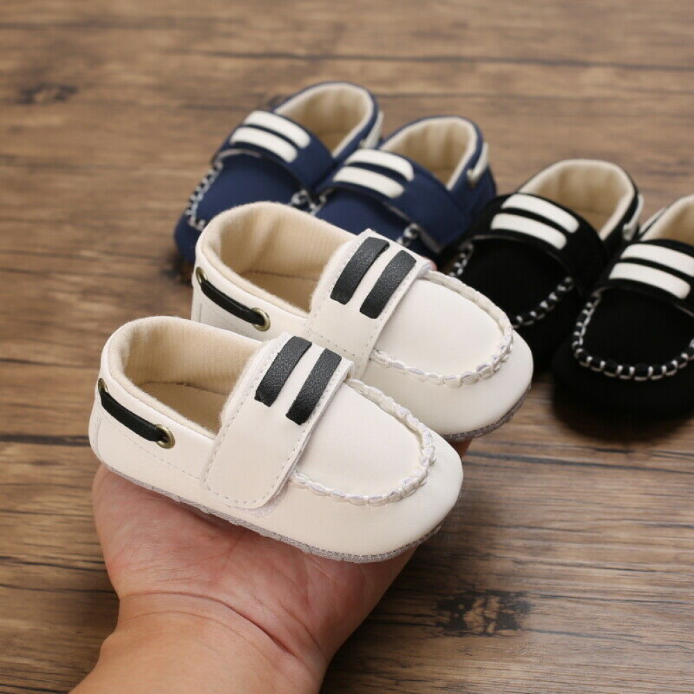 Fashion Newborn Baby Boy Pram Shoes Infant Slip on Casual Shoe PreWalker Trainer