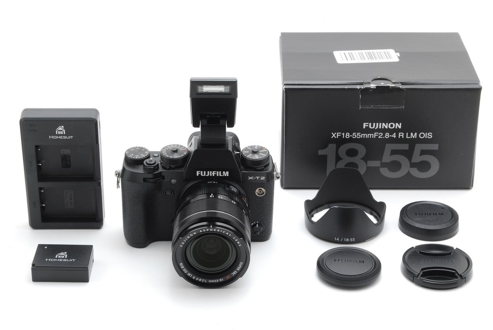 Mint Fujifilm X-T2 Mirrorless Camera with XF 18-55mm Lens Black Japan