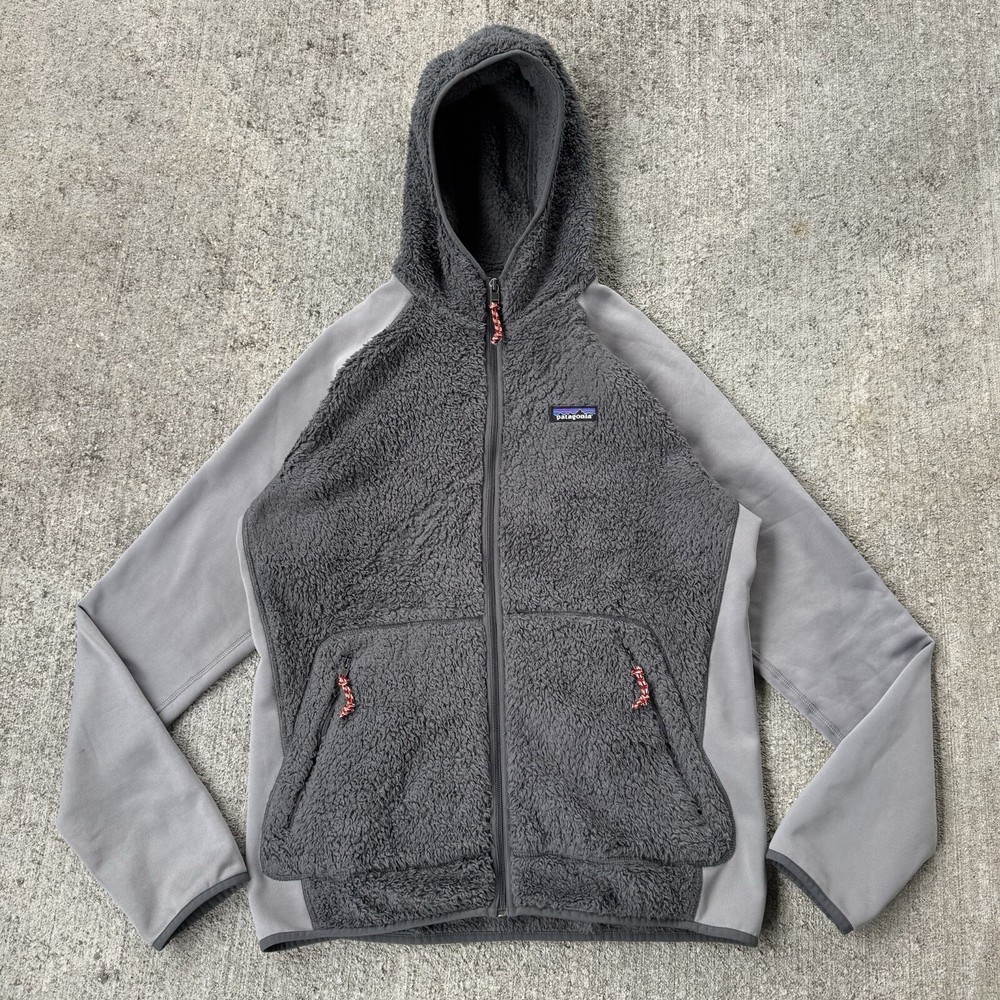 Patagonia Los Gatos Performance Hoodie Jacket Gray Carbon Mens Medium Rare
