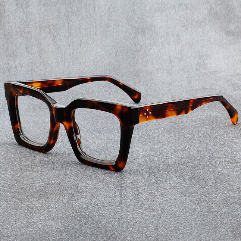 Brand Thick Acetate Full Rim Square Eyeglass frames Luxury Spectacles Glasses