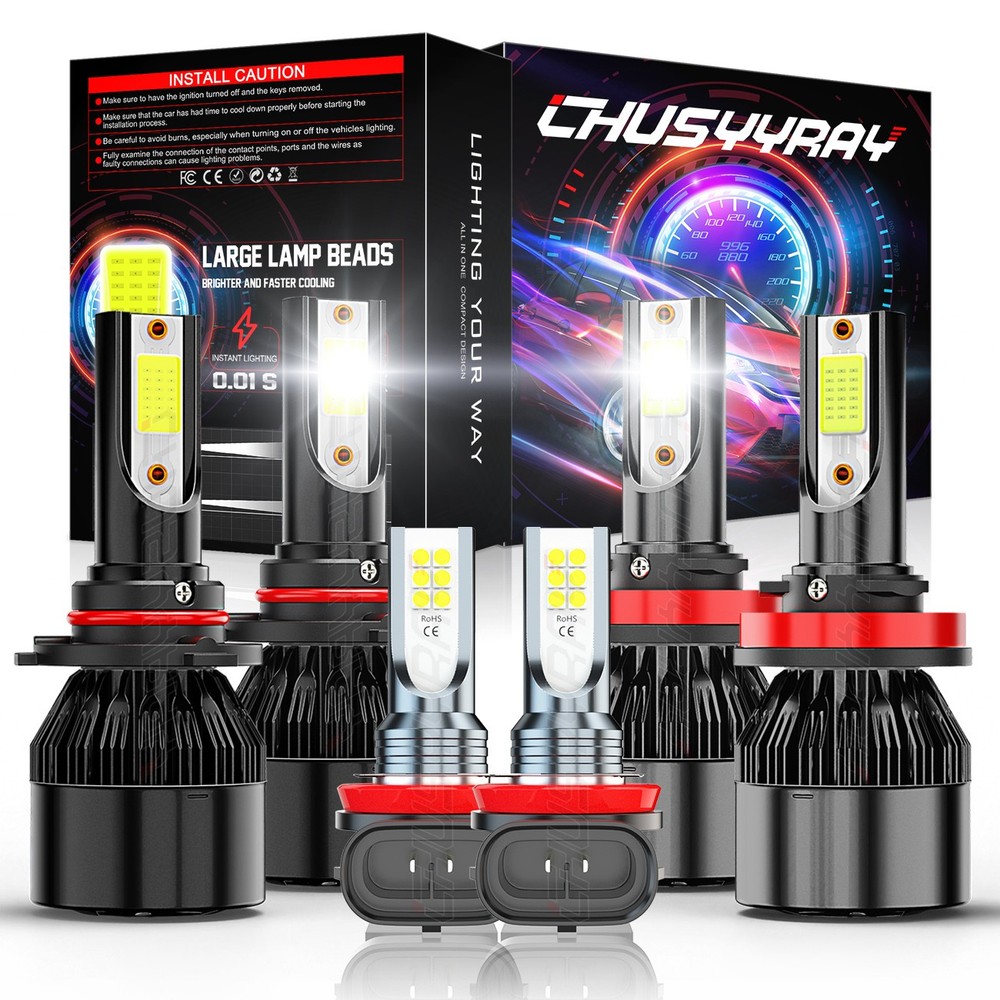For Honda Odyssey EX-L Van 4-Door 2011-2021 LED Headlight Fog Light Bulbs White