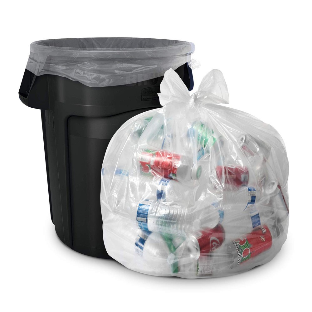 33 Gallon Clear Trash Bags - (Huge 100 Pack) - 33