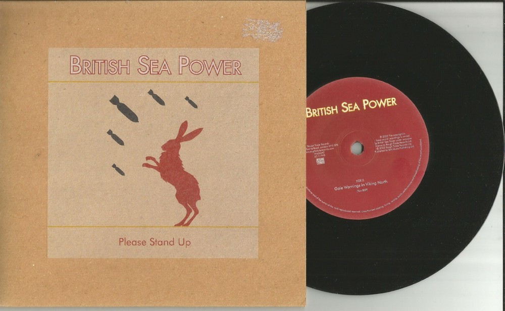 BRITISH SEA POWER Please stand up w/UNRLEASED EUROPE  7 INCH VINYL USA seller