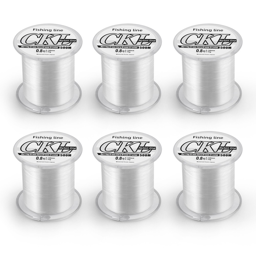 Fishing Line Nylon String Cord Clear Fluorocarbon Strong Monofilament Fishing