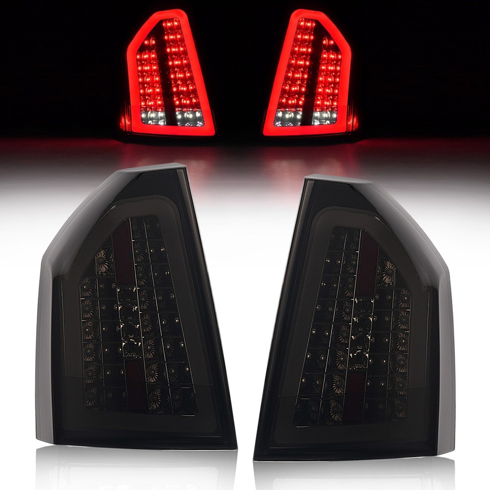 Full LED Smoke Lens Tail Light Brake Lamp For Chrysler 300C 2005-2007
