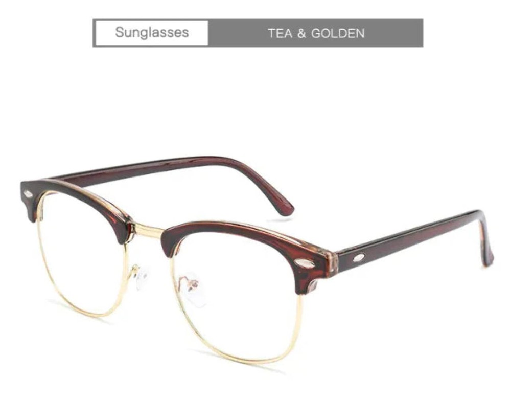 Metal half frame Stylish Glasses