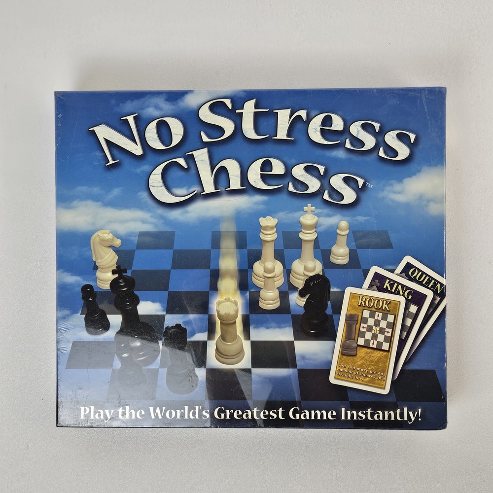 No Stress Chess Board Game - Learn Chess Easy for Kids & Adults - Brand New
