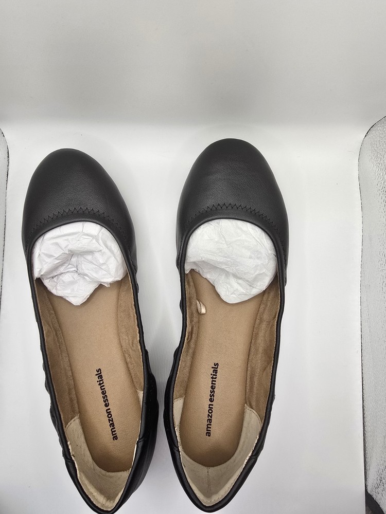 Black Ballet Flats Amazon Essentials Women's  Sz 8