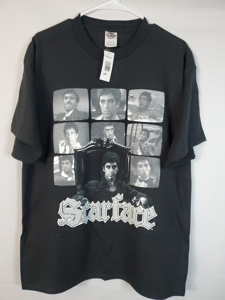 Vintage SCARFACE T-shirt Men's Size Large Tony Montana Al Pacino Movie Scene