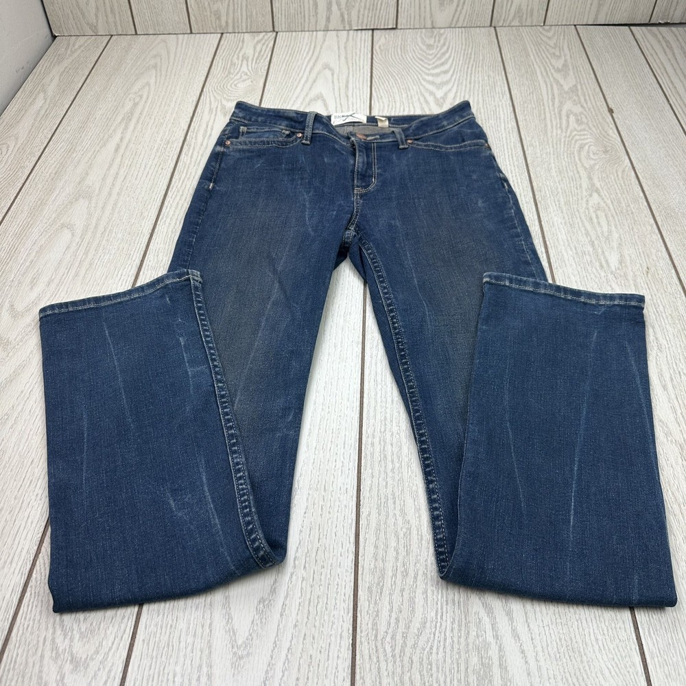 BKE Jeans Women Payton Straight Leg Mid-Rise Blue 27L