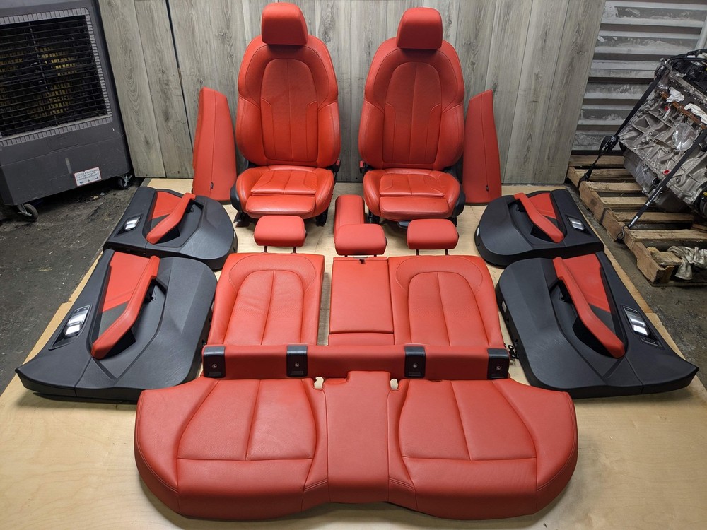 20-24 OEM BMW F44 228 M235 Front Rear RED Interior Seats Door Panels COMPLETE