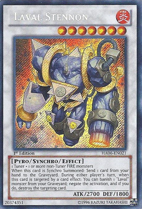 Laval Stennon HA06-EN021 Secret Rare 1st Ed Lightly Played Yugioh Card