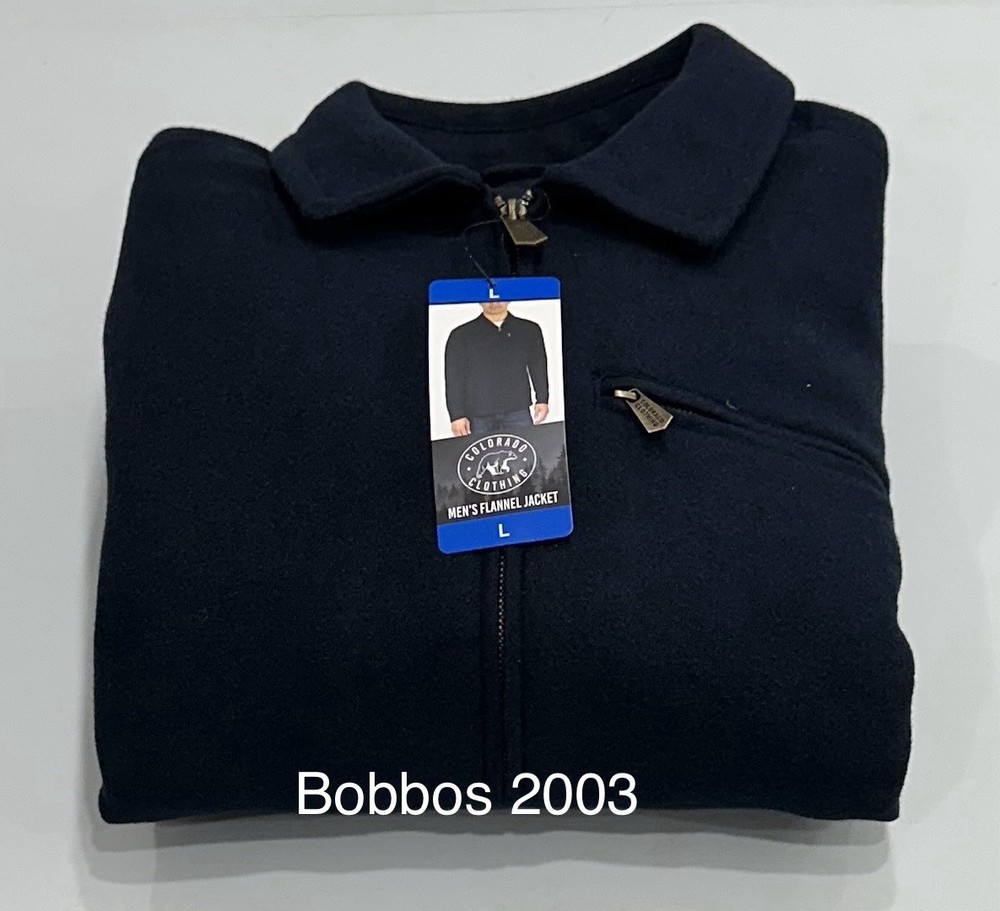 Colorado Clothing Men's Classic Fit Flannel Jacket, Blue, Size L