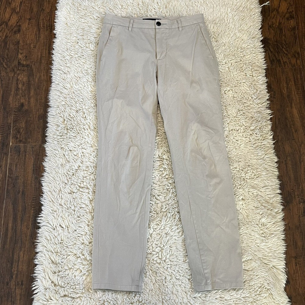Everlane Uniform Pants Mens Size 29x30 Tan Dress Pants Slim Straight Leg