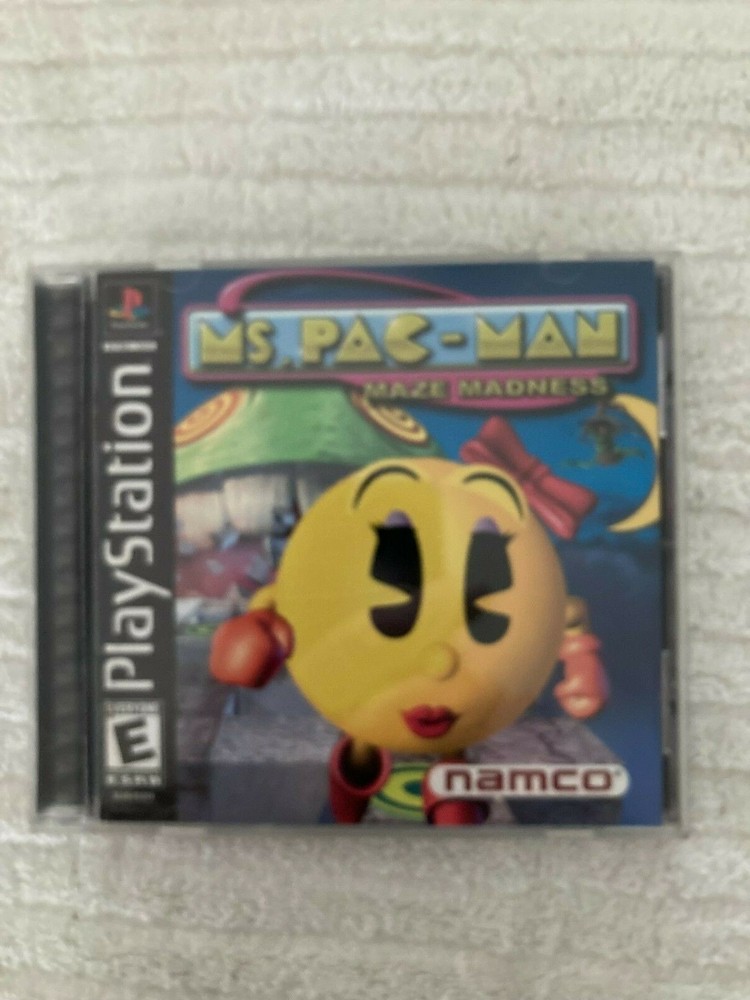 Namco Playstaion, Ms. Pac-Man Video Game. - CIB